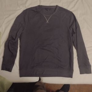 Banana Republic Washed Black / Charcoal Grey Crewneck 100% cotton sweatshirt